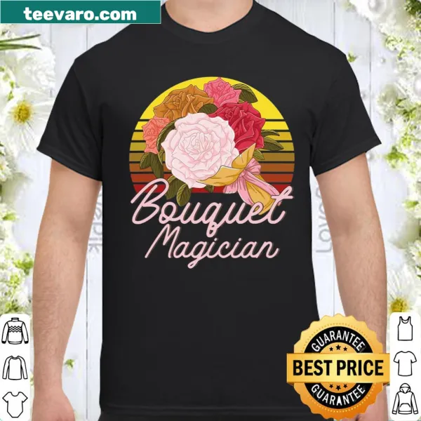 Charming shirt for florists and gardeners with floral illustration