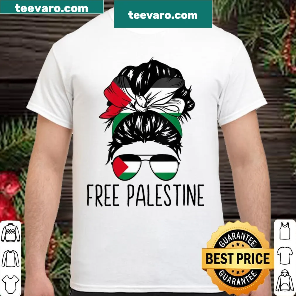 Palestinian flag themed shirt conveying solidarity with Gaza