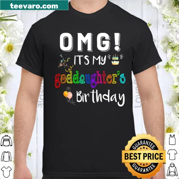 Funny birthday tee for godparents celebrating their goddaughter's birthday
