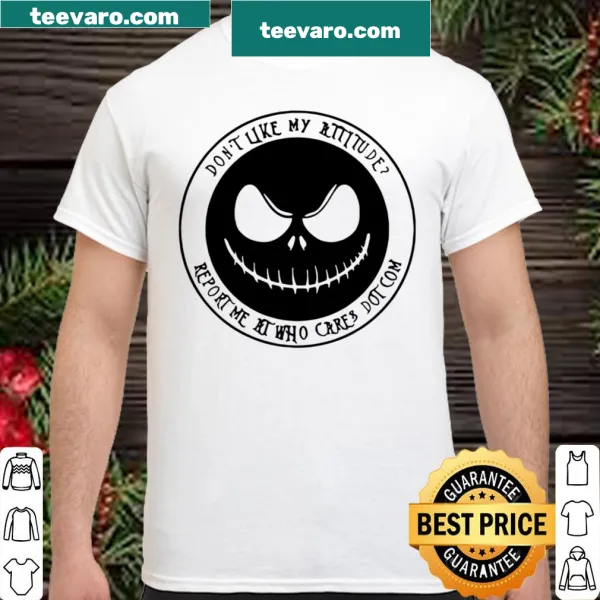 Jack Skellington themed shirt with funny attitude text