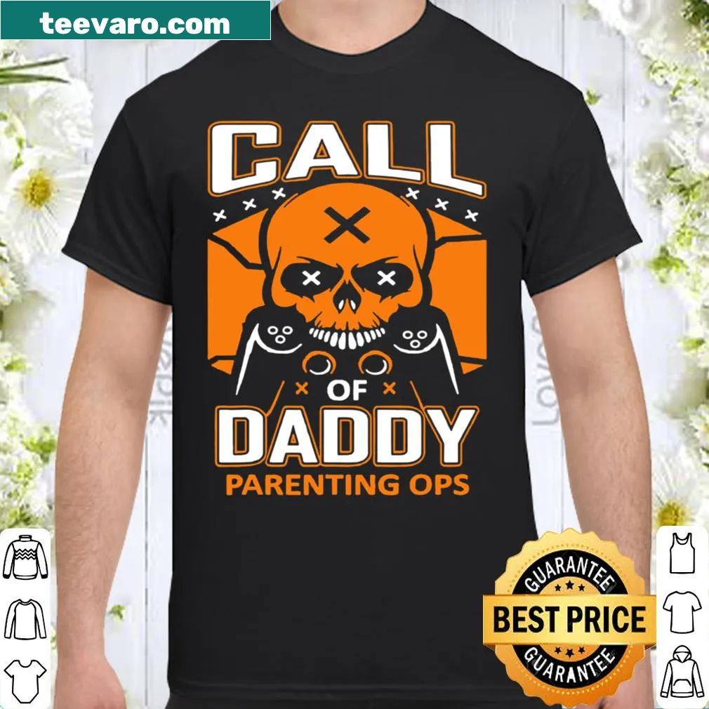 Funny shirt for gamer dads celebrating parenting and gaming