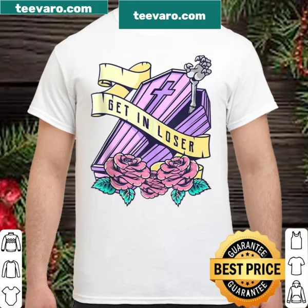 Kawaii Halloween shirt with coffin graphic and pastel colors