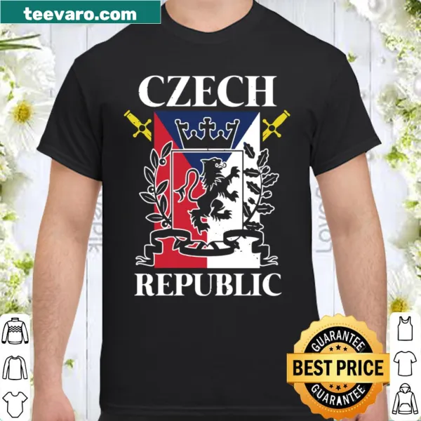 Czech Republic flag design on a pullover shirt, perfect as a souvenir.
