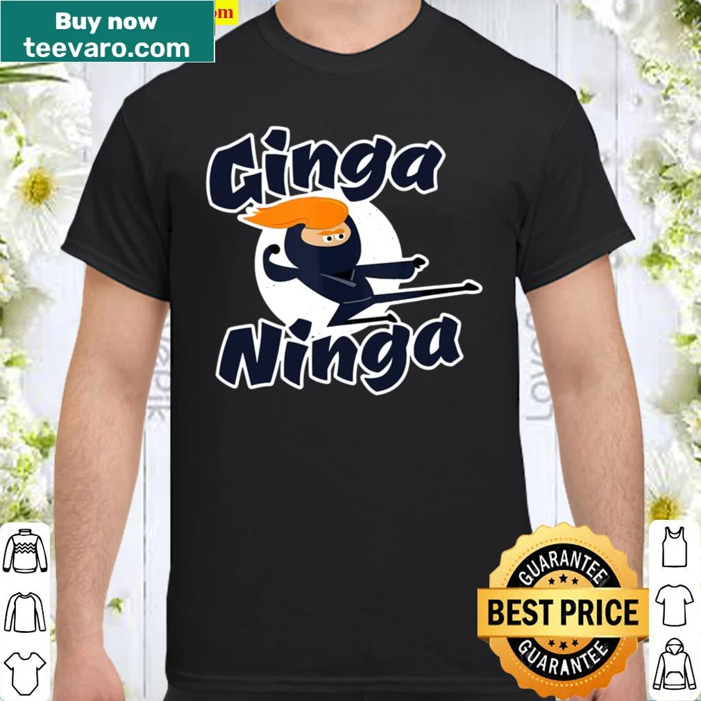 Funny redhead ninja cartoon shirt: Ginga Ninga