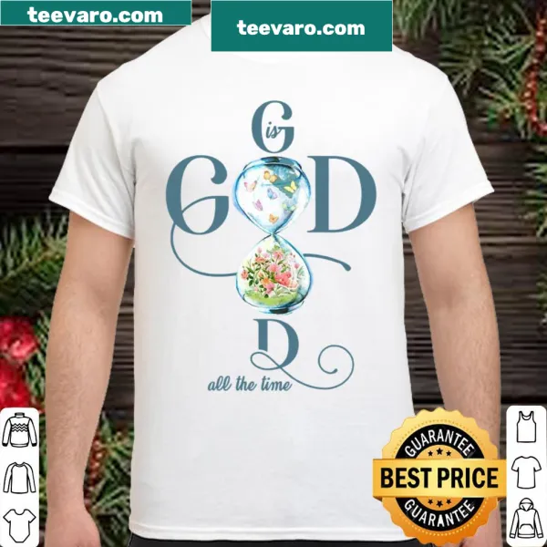 Spiritual shirt with text about goodness and faith