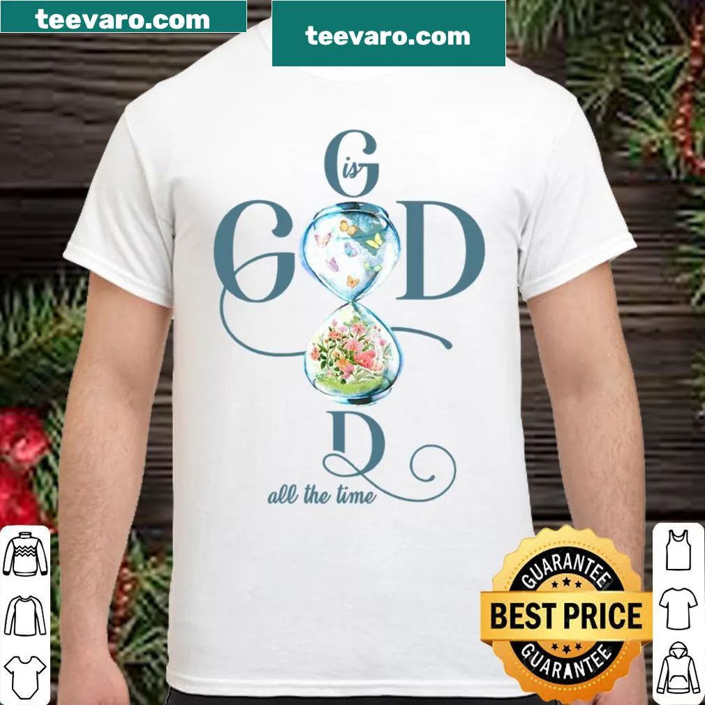 Spiritual shirt with text about goodness and faith