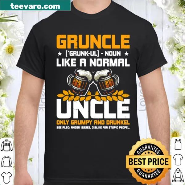 Definition of Gruncle on a t-shirt for great uncles
