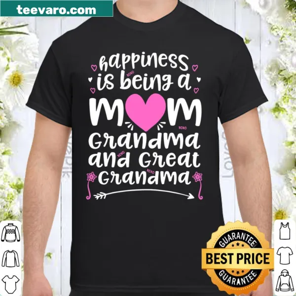 Typography design featuring the phrase 'Happiness Is Being A Mom'.