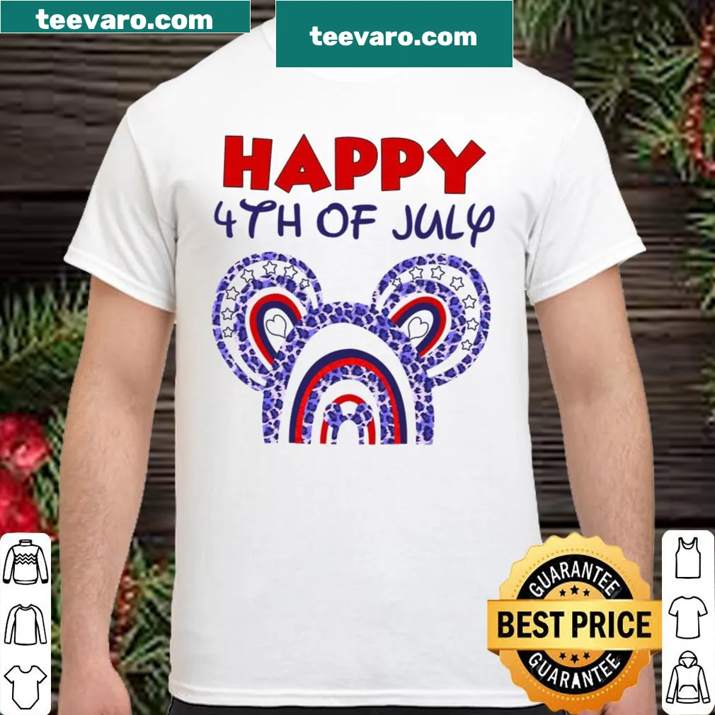 Happy 4th of July shirt with festive text