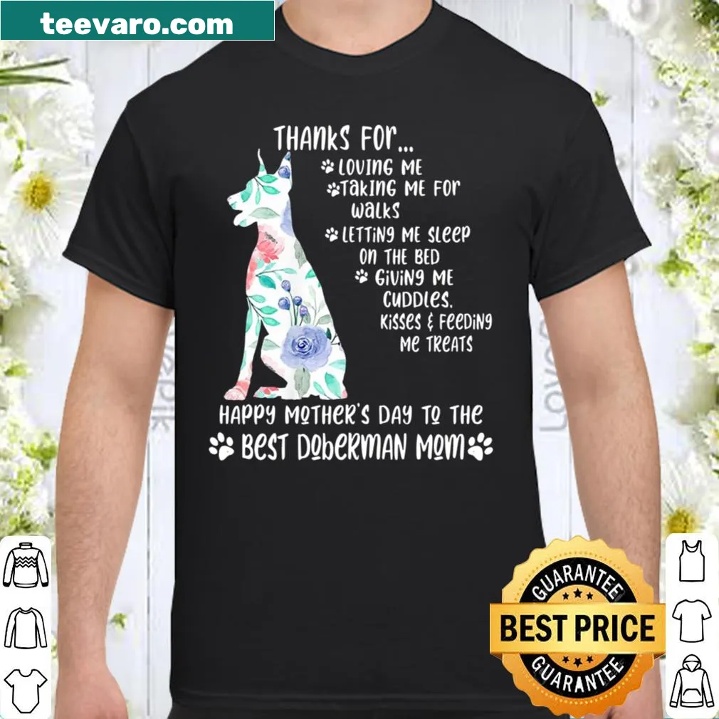 Proud shirt for Doberman moms celebrating Mother's Day