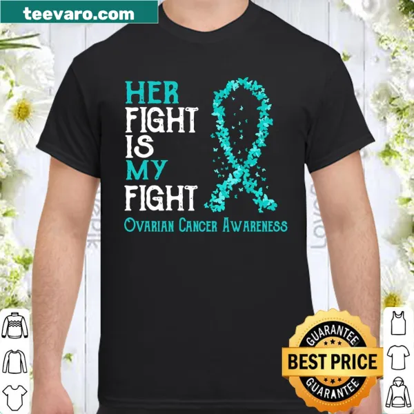 Ovarian cancer awareness shirt with supportive message