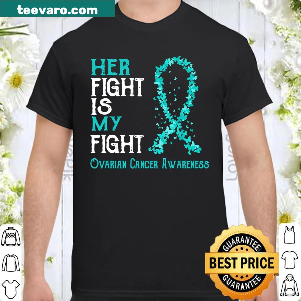 Ovarian cancer awareness shirt with supportive message