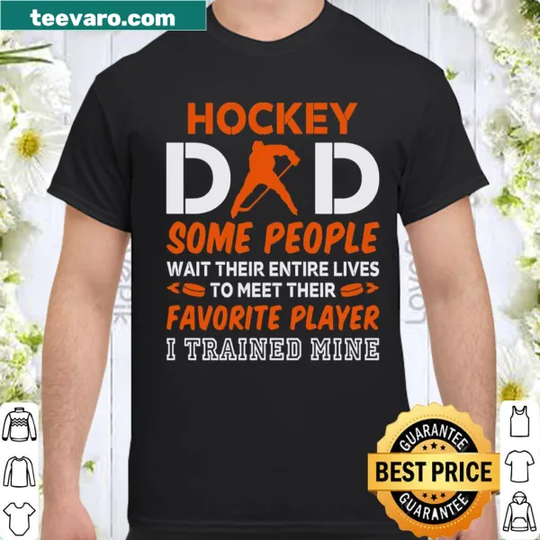 Proud Hockey Dad t-shirt with a statement about training athletes