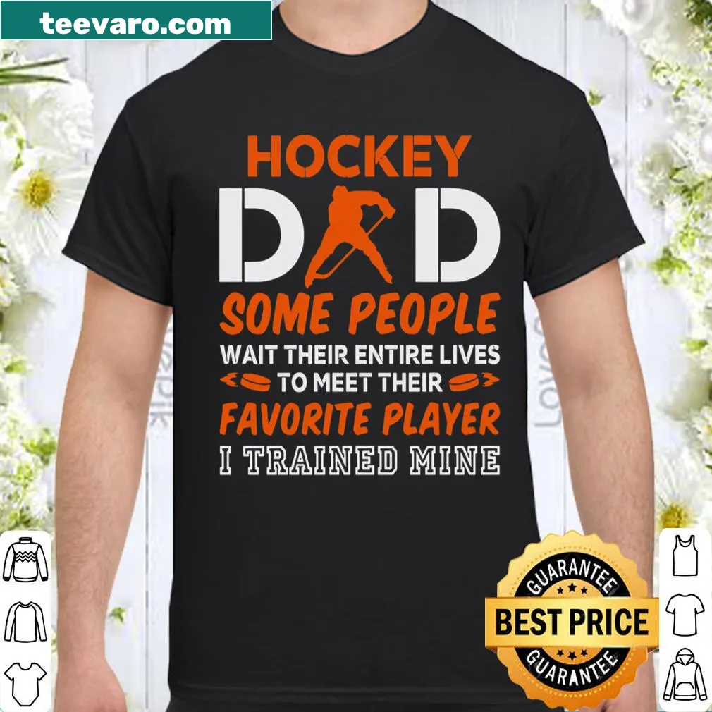 Proud Hockey Dad t-shirt with a statement about training athletes
