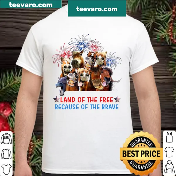 Patriotic shirt with a horse graphic and inspiring text