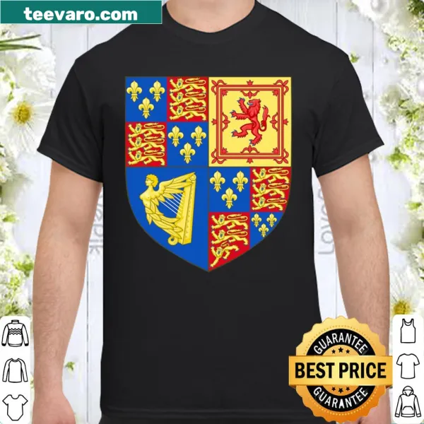 Shirt featuring the House of Stuart coat of arms emblem.