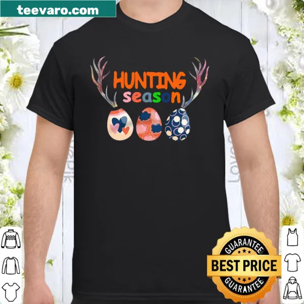 Bold typography shirt declaring 'Hunting Season' for outdoor enthusiasts