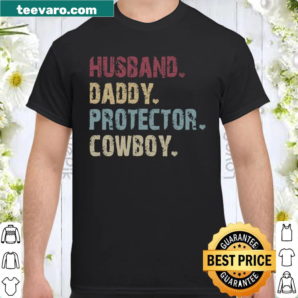 Sentimental t-shirt for dads featuring strong text about being a protector