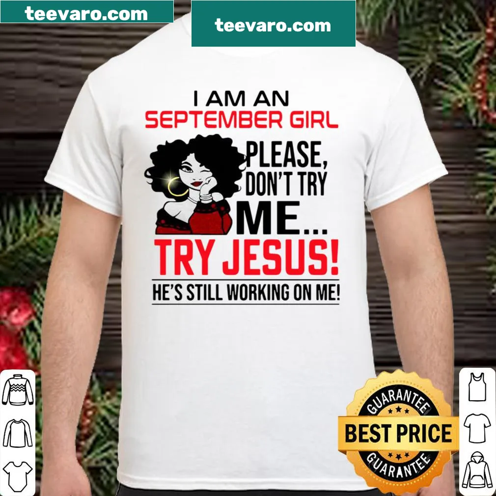 Inspirational shirt for September girls with faith-based message