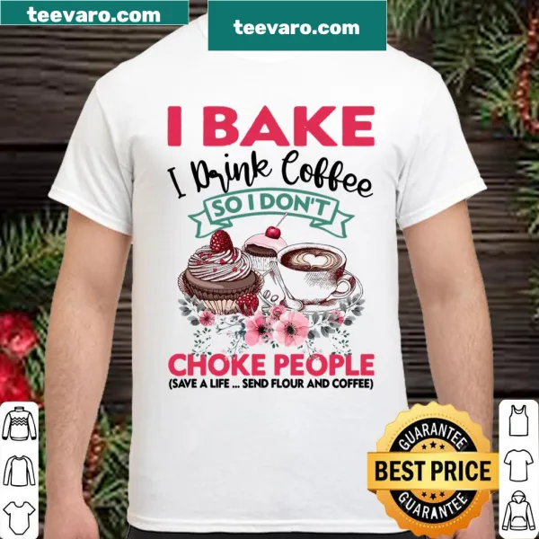 Funny baking and coffee-themed shirt