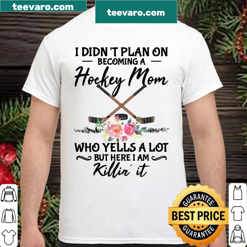 Hockey mom shirt with funny quote about supporting kids in sports
