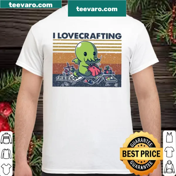 Shirt with the phrase 'I Love Crafting' celebrating creativity