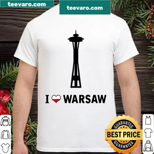Funny t-shirt with a joke about Warsaw and the Space Needle