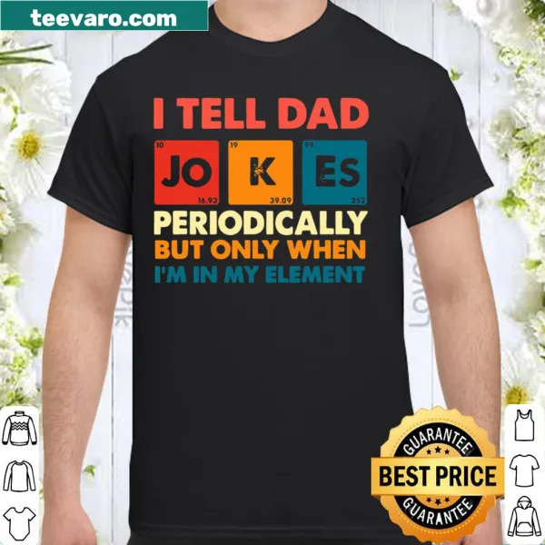Funny dad joke shirt with clever typography