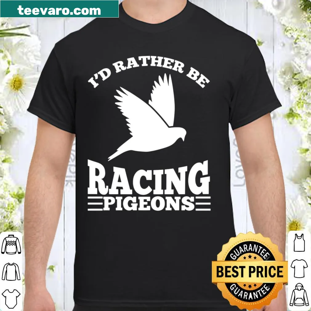 Cute pigeon racing shirt with charming graphics