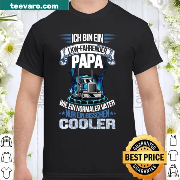 Humorous design for truck-driving dads in bold typography