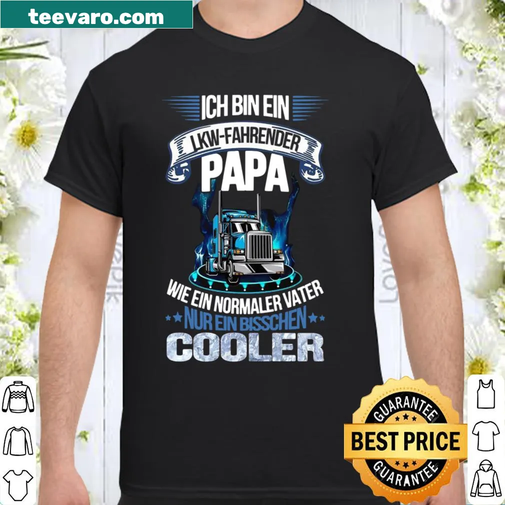 Humorous design for truck-driving dads in bold typography