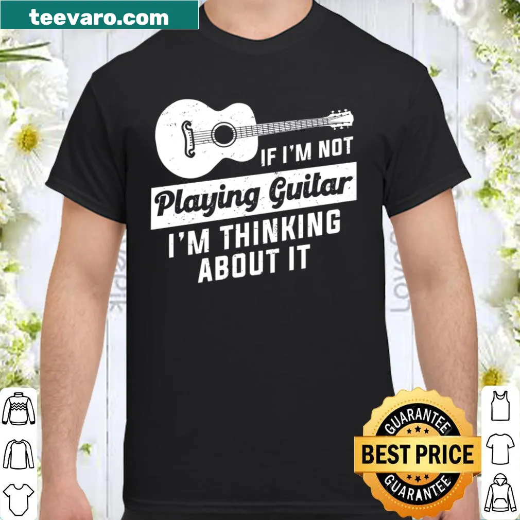 Playful guitar-themed shirt expressing a love for music and the instrument