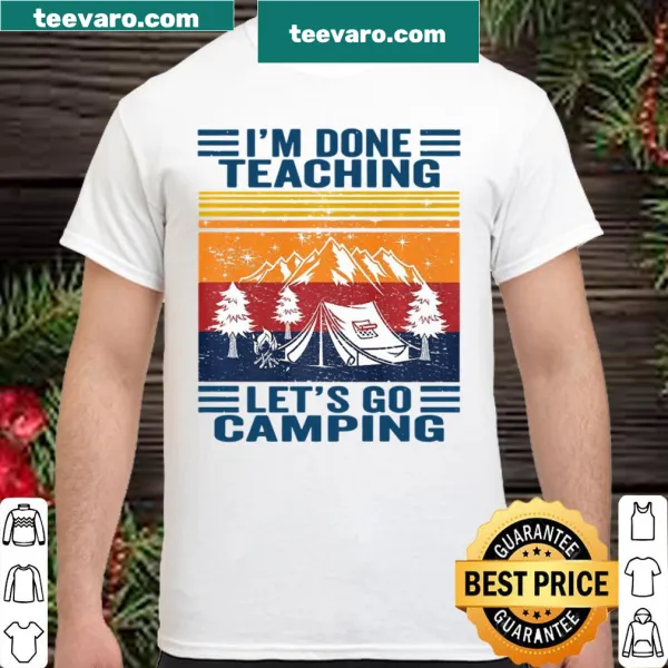 Retro style camping shirt for teachers.