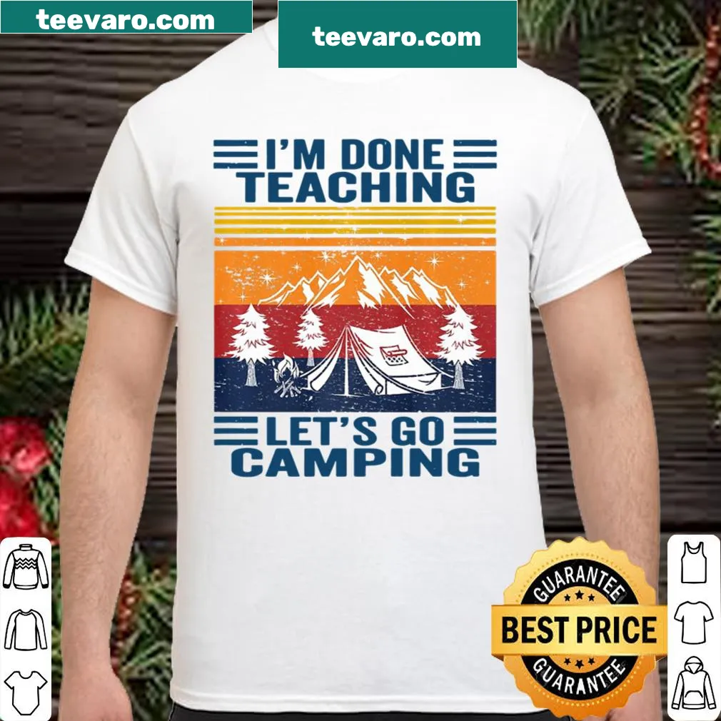 Retro style camping shirt for teachers.
