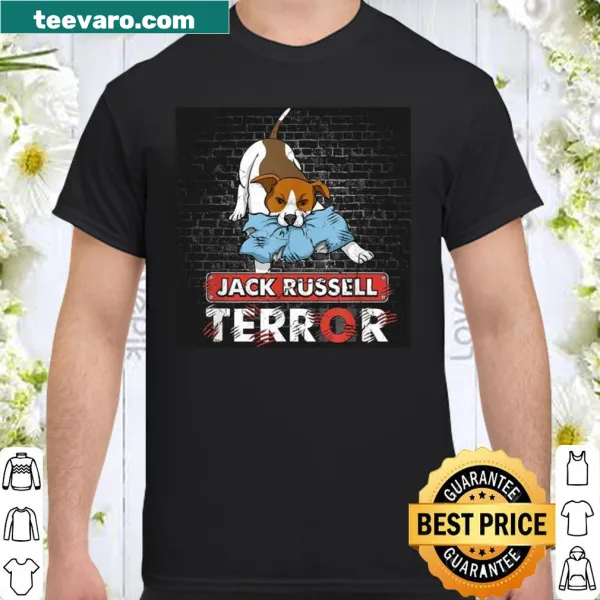 Illustration of a Jack Russell Terrier with playful text