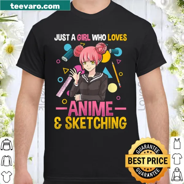 Typography shirt for girls who love anime and sketching