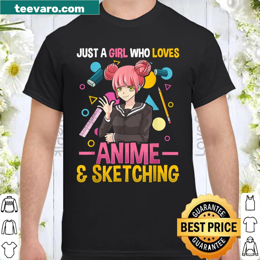 Typography shirt for girls who love anime and sketching