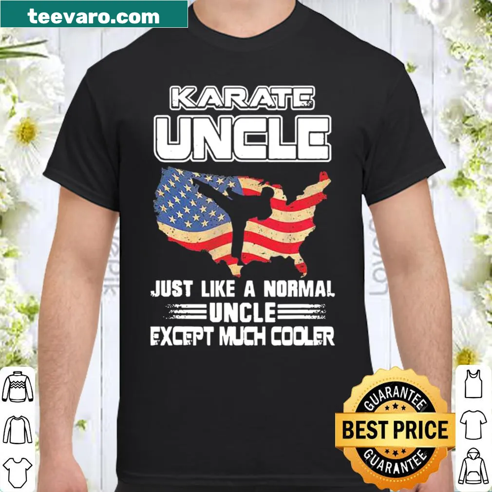 Funny uncle t-shirt with American flag and humorous text