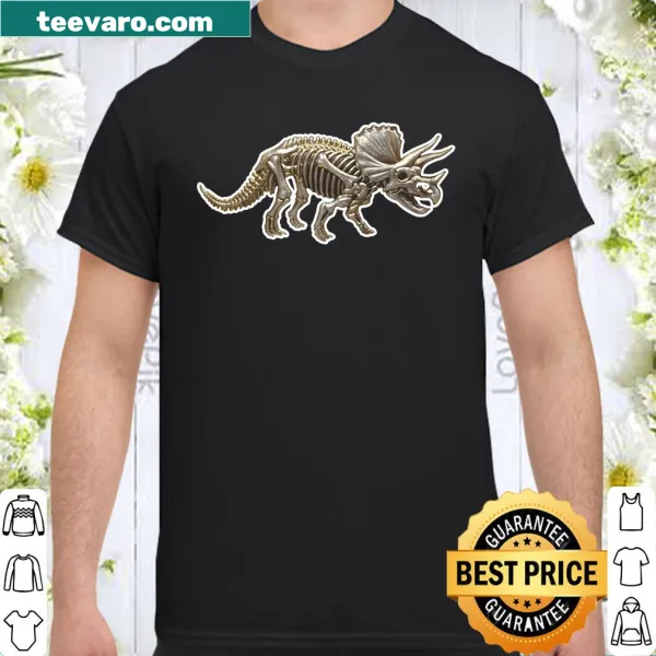 Kids shirt featuring a whimsical illustration of a dinosaur