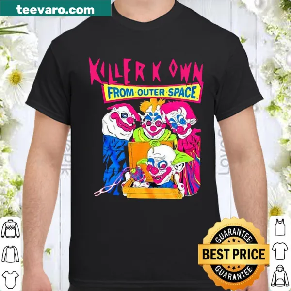Shirt featuring imagery from Killer Klowns From Outer Space film