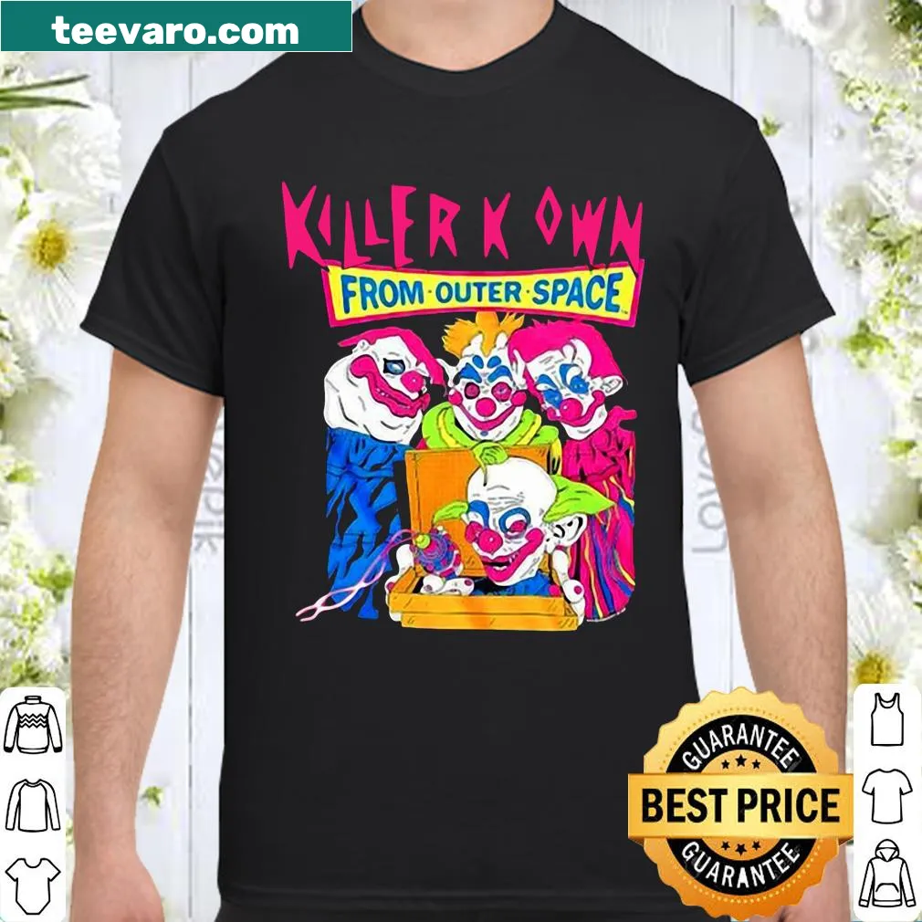 Shirt featuring imagery from Killer Klowns From Outer Space film