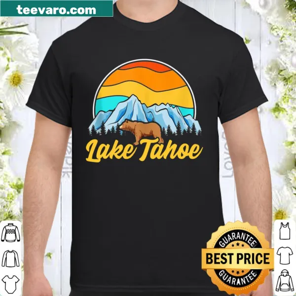 Minimalist shirt featuring Lake Tahoe design and text
