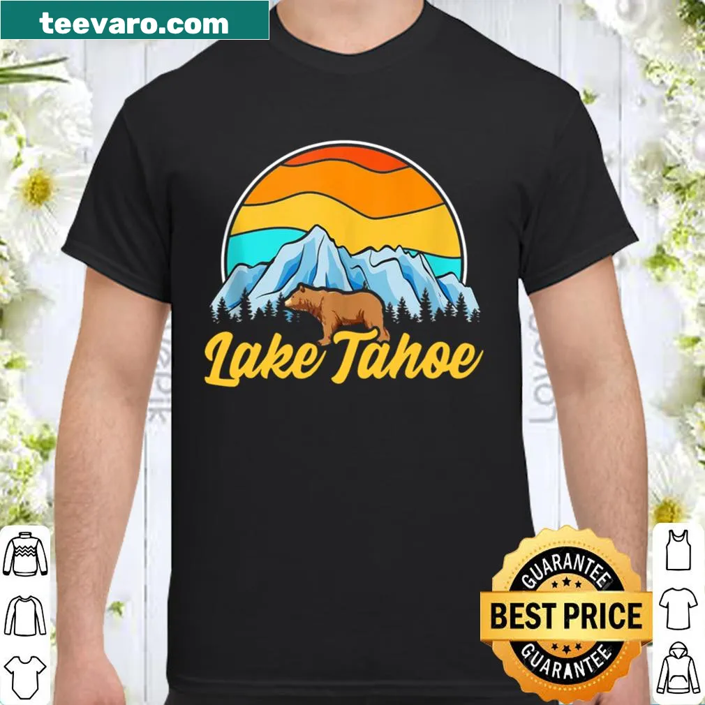 Minimalist shirt featuring Lake Tahoe design and text