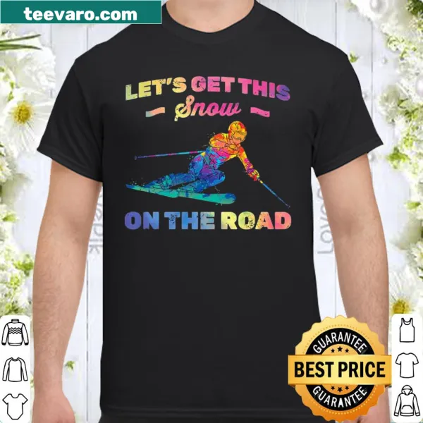 Bold typography snowboarder shirt for winter sports lovers