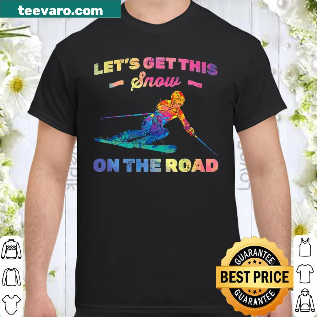 Bold typography snowboarder shirt for winter sports lovers