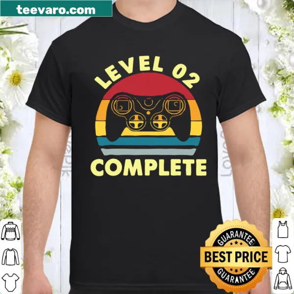 Vintage anniversary shirt celebrating 2nd wedding level complete
