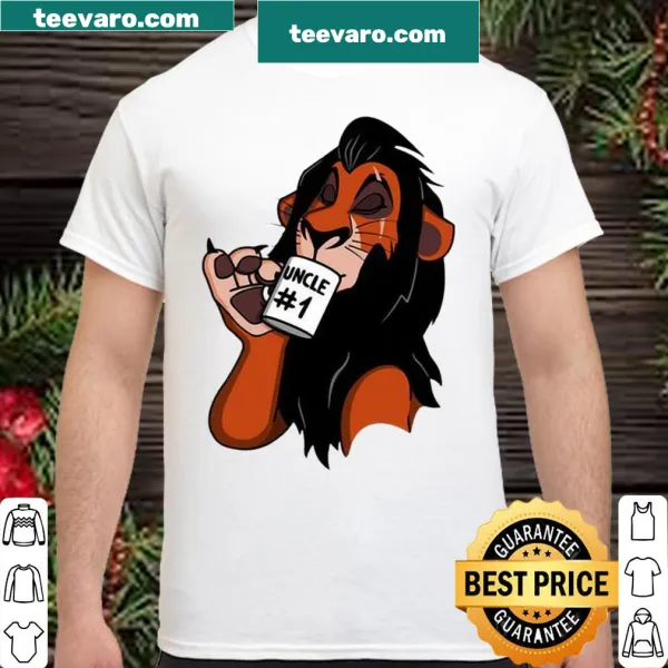 Shirt featuring 'Lion King Uncle #1' text in a playful design