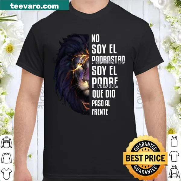 Sentimental shirt for fathers expressing commitment with bold text