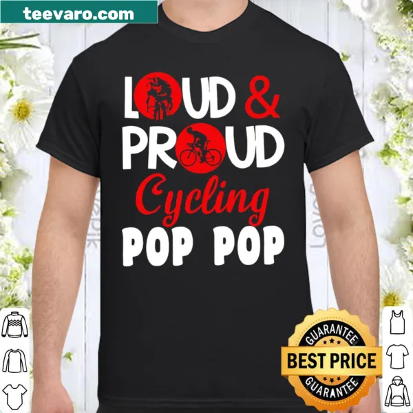 Typography shirt celebrating cycling with the phrase Loud and Proud