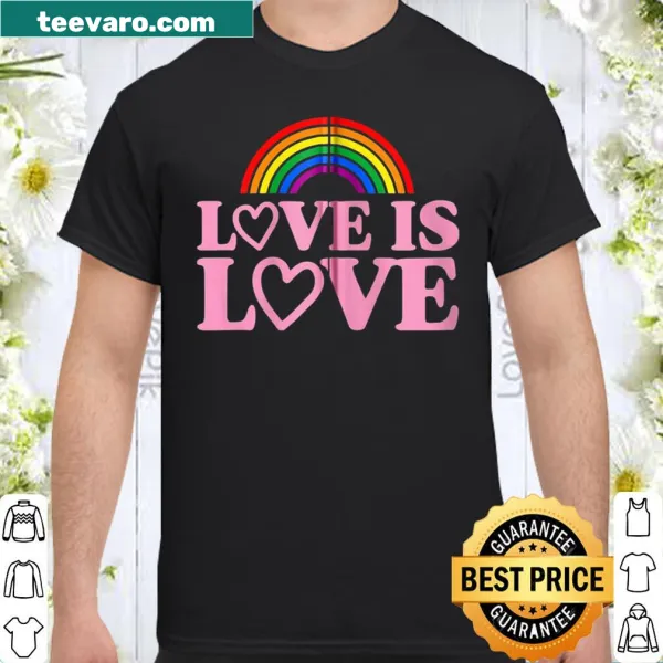 Heartfelt 'Love Is Love' shirt for LGBTQ pride